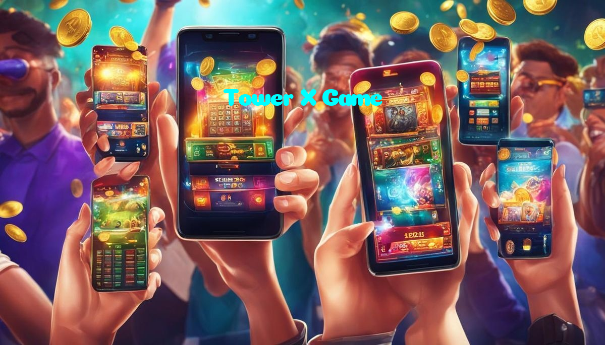 Tower X Game casino presented on mobile device in Pakistan with slots and live games